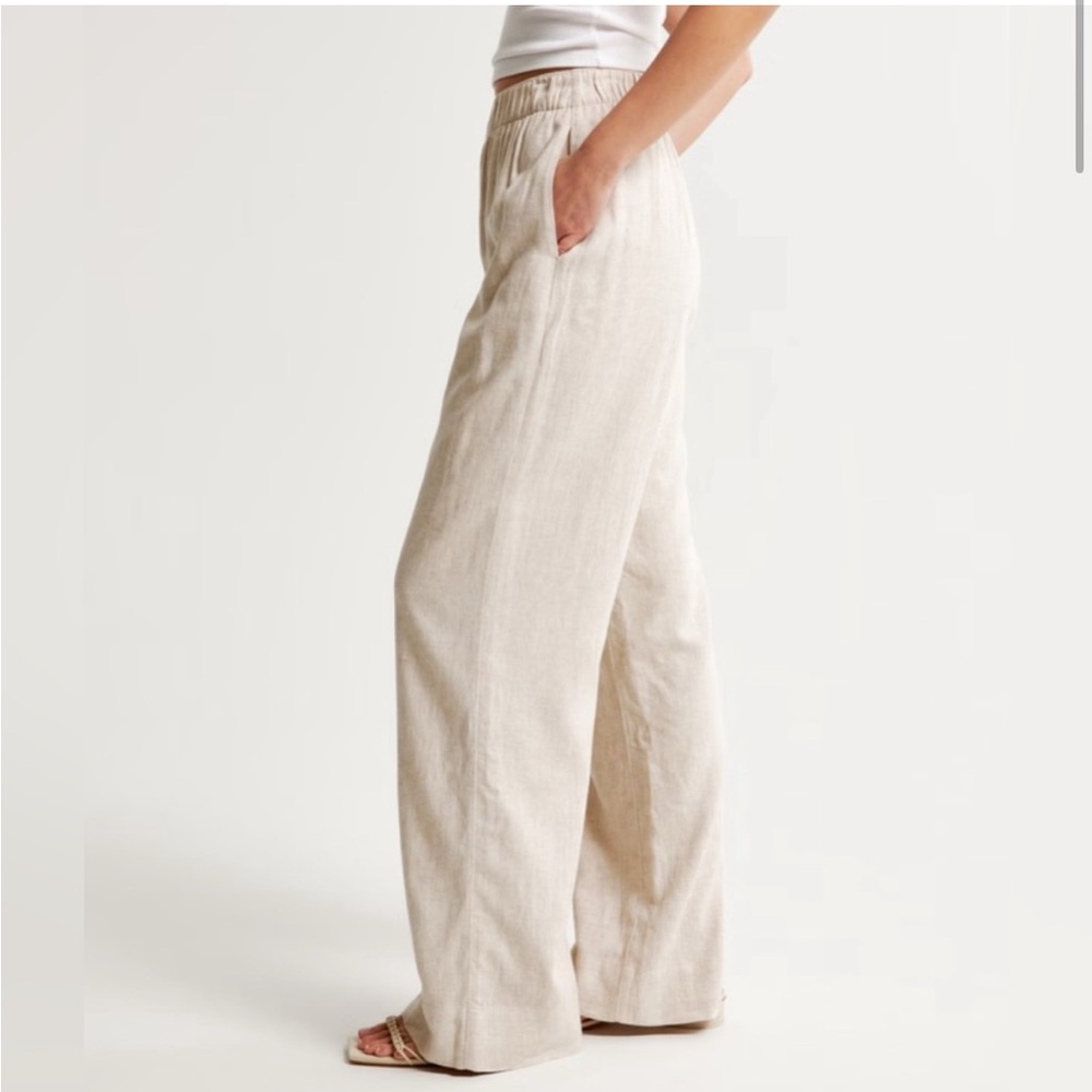 Abercrombie & Fitch Linen-Blend Pull-On Pant NWT Size XL